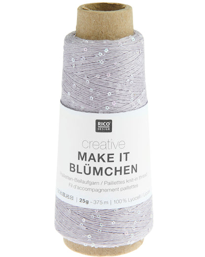 Rico Design Creative Make It Blümchen - Effektgarn med paljetter - 25g nøste