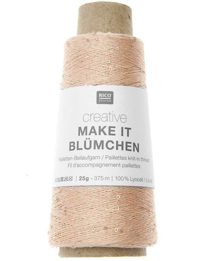 Rico Design Creative Make It Blümchen - Effektgarn med paljetter - 25g nøste