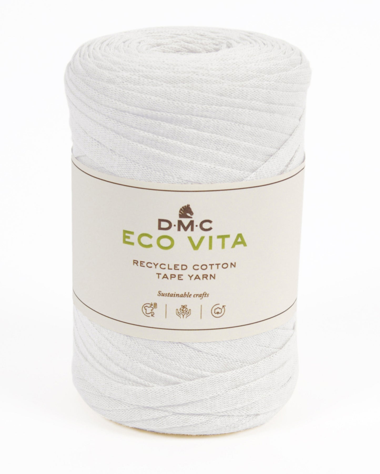 DMC Eco Vita Tape Yarn - heklegarn til vesker og andre prosjekter - 250 g = 120 m