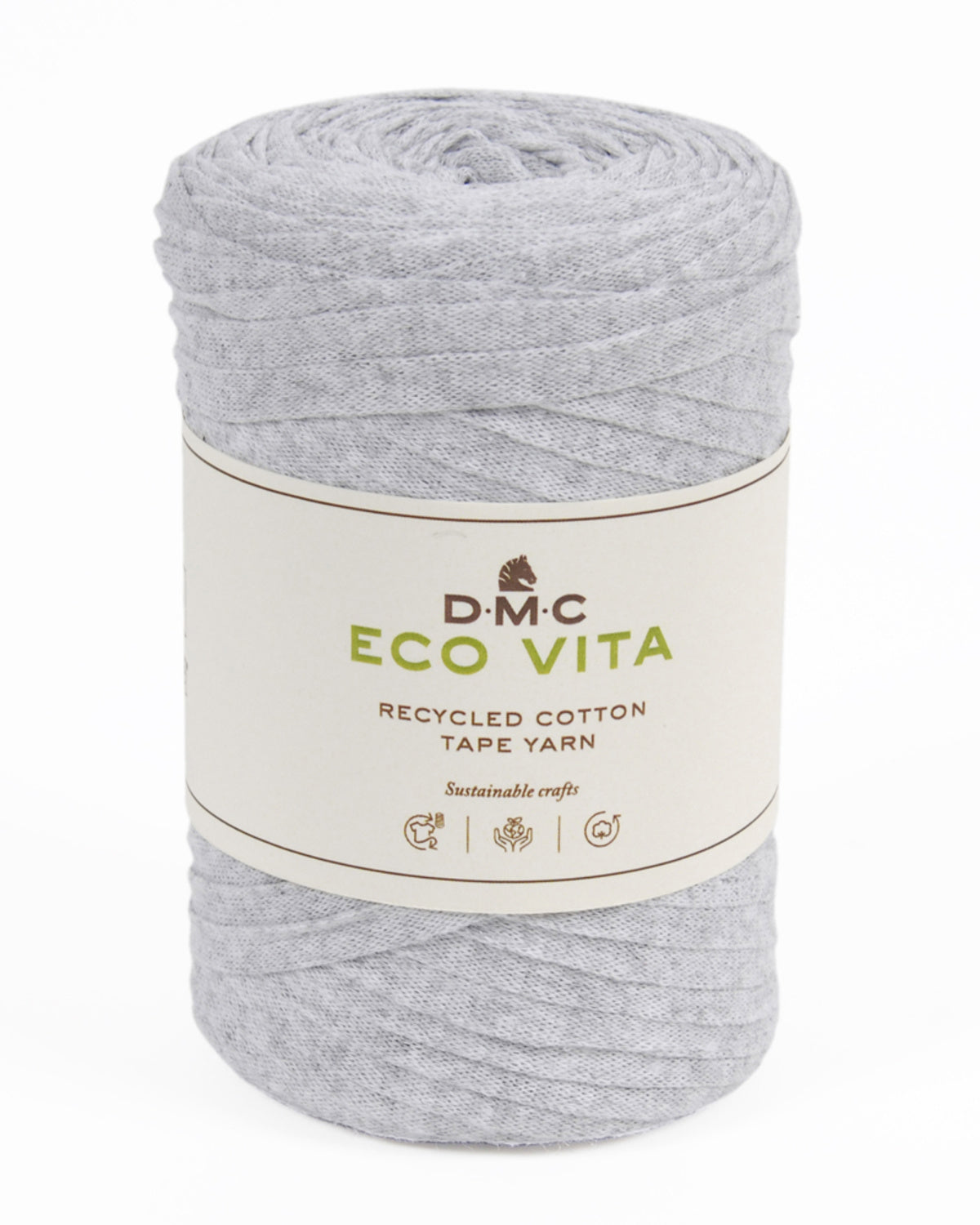 DMC Eco Vita Tape Yarn - heklegarn til vesker og andre prosjekter - 250 g = 120 m