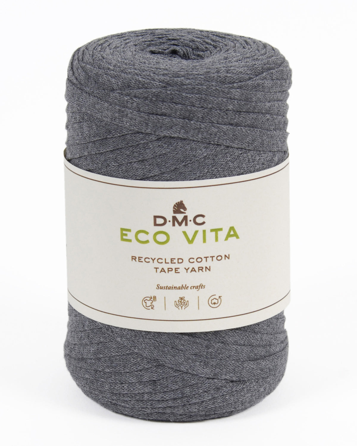 DMC Eco Vita Tape Yarn - heklegarn til vesker og andre prosjekter - 250 g = 120 m