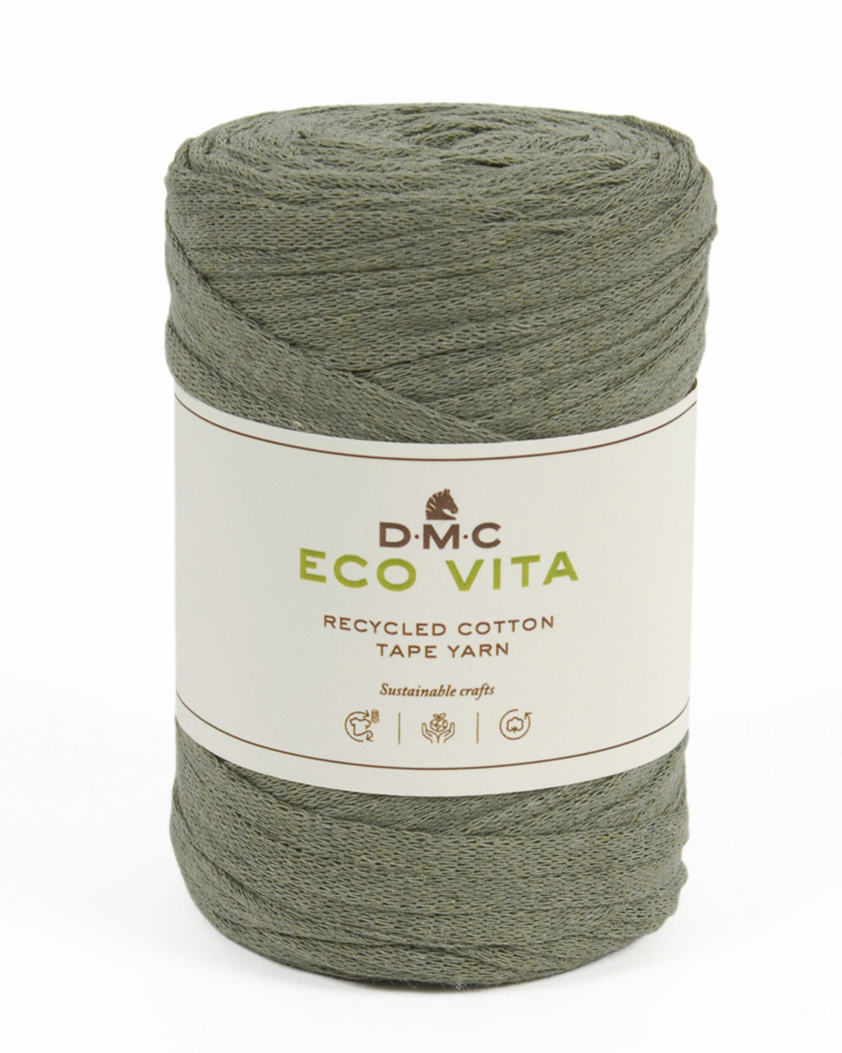 DMC Eco Vita Tape Yarn - heklegarn til vesker og andre prosjekter - 250 g = 120 m