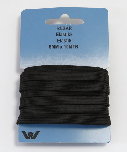 Elastikk 6mm, 10m | Villy Jensen
