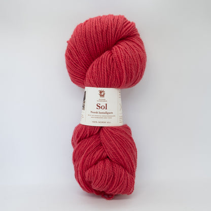Hillesvåg Sol Lamullgarn – 100 % norsk lamull C1 Fin – 100 g/≈290 m