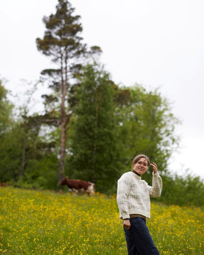 Ytterbakkegenser til dame | Rauma | Strikkepakke