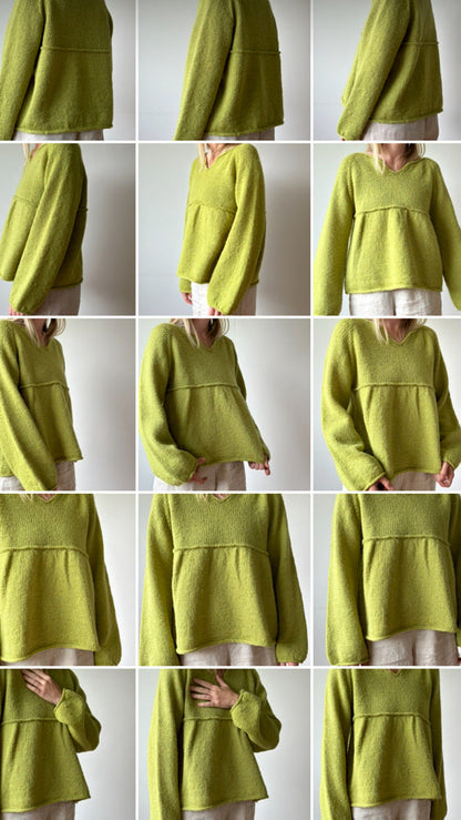 Spirebluse | Rauma Garn | Strikkepakke