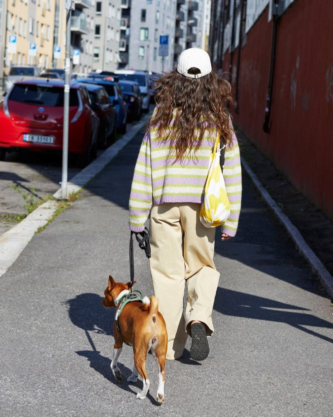 Uni stripegenser Genser C, kort modell | Rauma | Strikkepakke