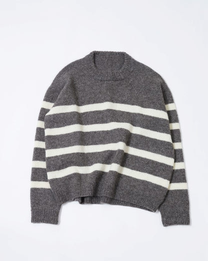 Uni stripegenser Genser A, lang modell | Rauma | Strikkepakke