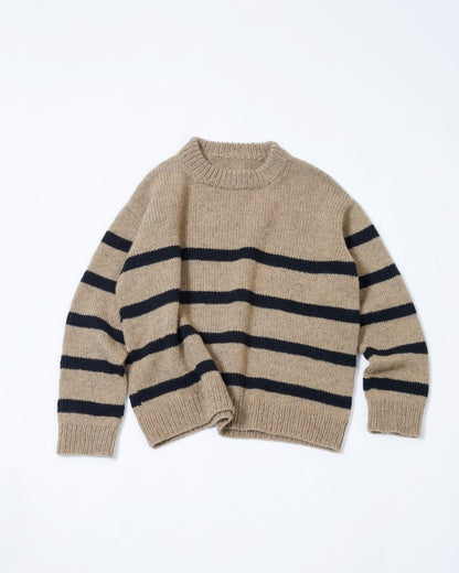Uni stripegenser Genser A, lang modell | Rauma | Strikkepakke