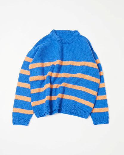Uni stripegenser Genser A, lang modell | Rauma | Strikkepakke