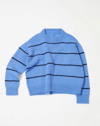 Uni stripegenser Genser B, kort modell | Rauma | Strikkepakke