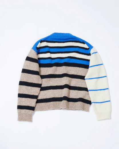 Uni stripegenser Genser ABC, lang modell | Rauma | Strikkepakke