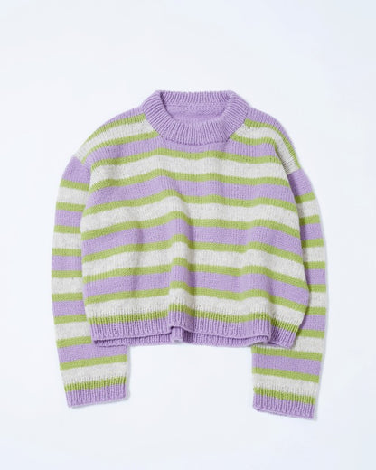 Uni stripegenser Genser C, kort modell | Rauma | Strikkepakke