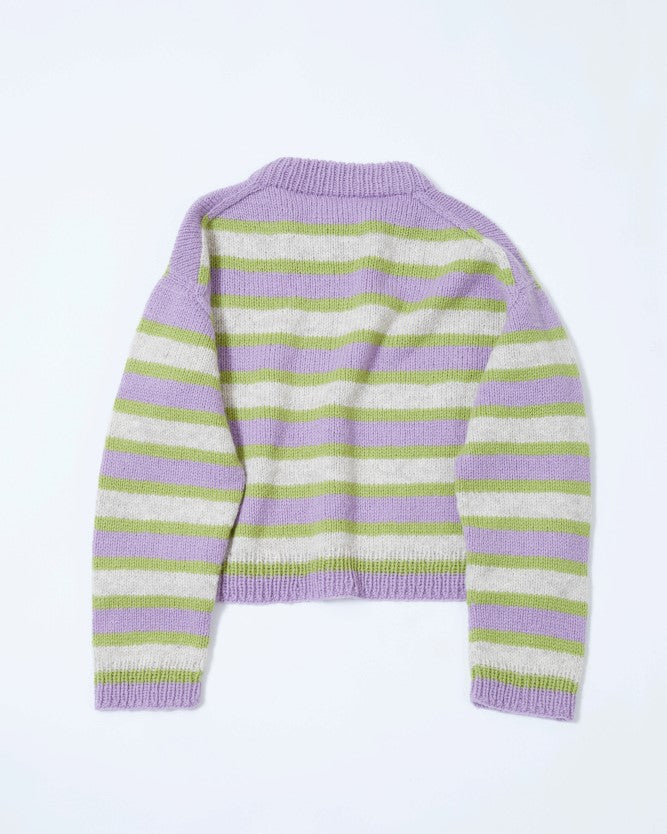 Uni stripegenser Genser C, kort modell | Rauma | Strikkepakke