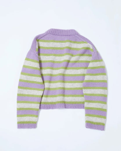 Uni stripegenser Genser C, kort modell | Rauma | Strikkepakke