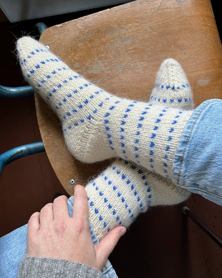 Dado prikkesokker | Rauma Garn | Strikkepakke