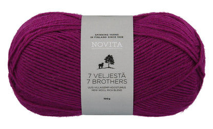 Novita 7 Brødre - ullgarn 80% ull, 20% polyamid - 100g nøste
