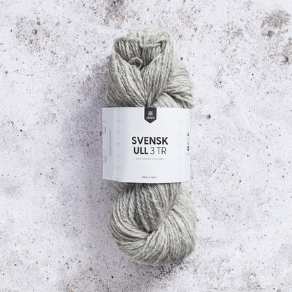 Järbo Svensk Ull 3‑tråds – 100 % svensk ull – 100 g ≈ 180 m