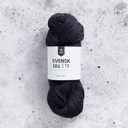 Järbo Svensk Ull 3‑tråds – 100 % svensk ull – 100 g ≈ 180 m