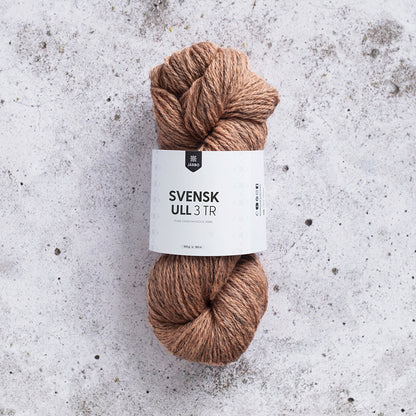 Järbo Svensk Ull 3‑tråds – 100 % svensk ull – 100 g ≈ 180 m