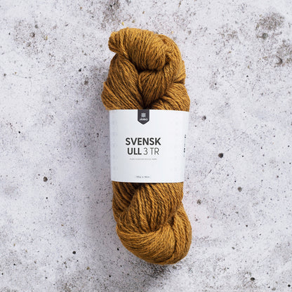 Järbo Svensk Ull 3‑tråds – 100 % svensk ull – 100 g ≈ 180 m