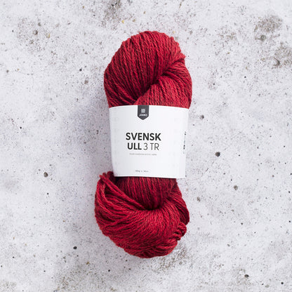 Järbo Svensk Ull 3‑tråds – 100 % svensk ull – 100 g ≈ 180 m