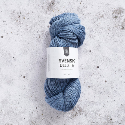 Järbo Svensk Ull 3‑tråds – 100 % svensk ull – 100 g ≈ 180 m
