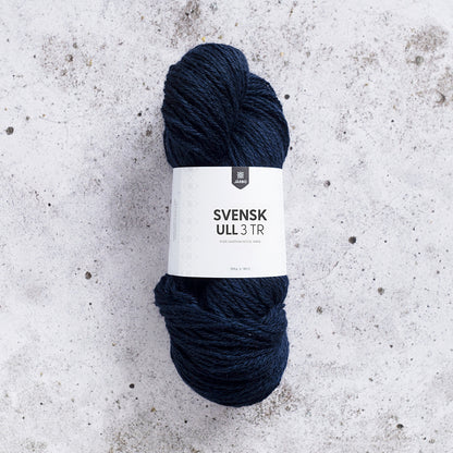 Järbo Svensk Ull 3‑tråds – 100 % svensk ull – 100 g ≈ 180 m