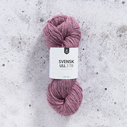 Järbo Svensk Ull 3‑tråds – 100 % svensk ull – 100 g ≈ 180 m