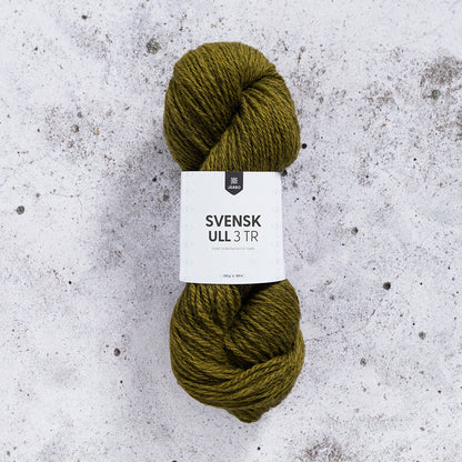 Järbo Svensk Ull 3‑tråds – 100 % svensk ull – 100 g ≈ 180 m