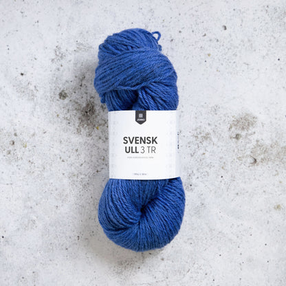 Järbo Svensk Ull 3‑tråds – 100 % svensk ull – 100 g ≈ 180 m