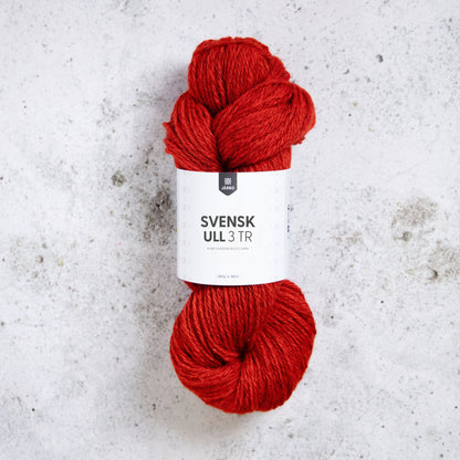 Järbo Svensk Ull 3‑tråds – 100 % svensk ull – 100 g ≈ 180 m