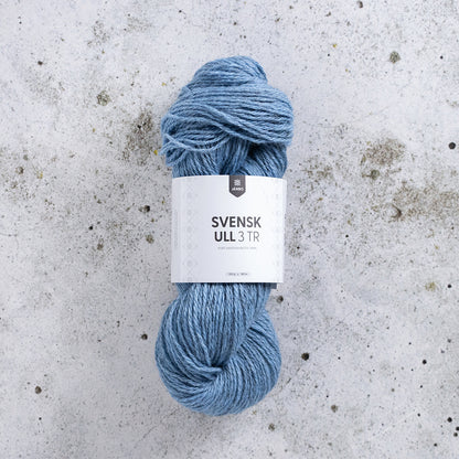 Järbo Svensk Ull 3‑tråds – 100 % svensk ull – 100 g ≈ 180 m