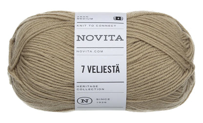 Novita 7 Brødre - ullgarn 80% ull, 20% polyamid - 100g nøste