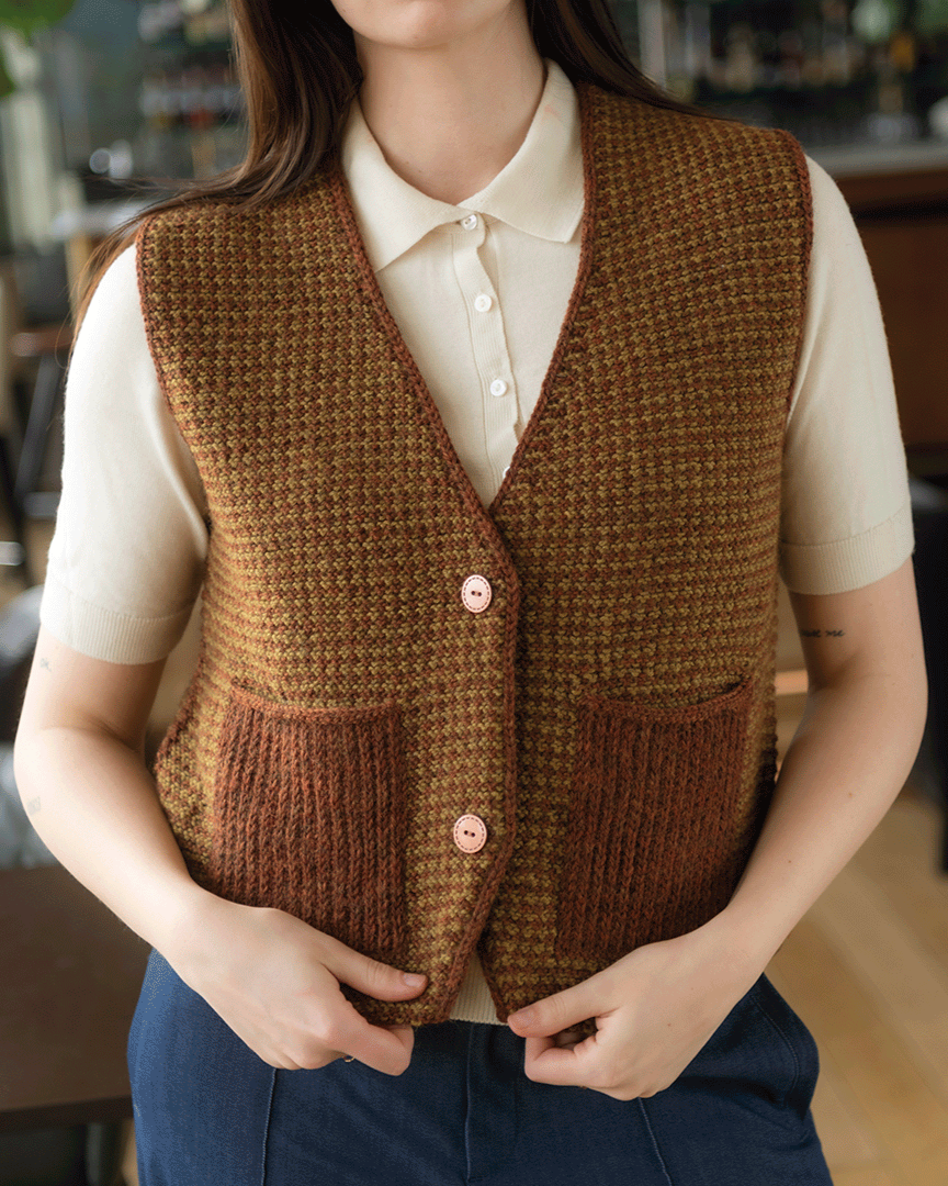 Cambridge - Vest med lommer | Digital oppskrift