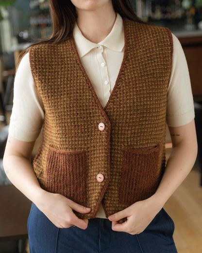 Cambridge - Vest med lommer | Digital oppskrift