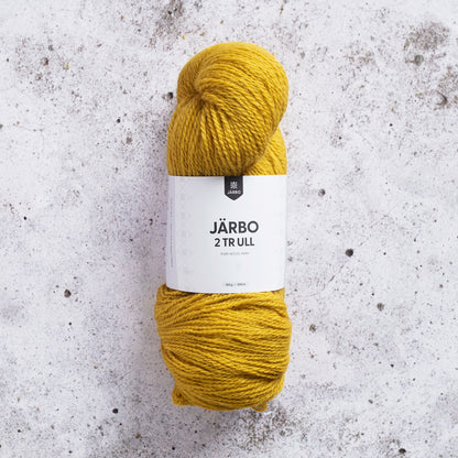 Järbo 2‑tr Ull – 100 % ull – 100 g ≈ 300 m