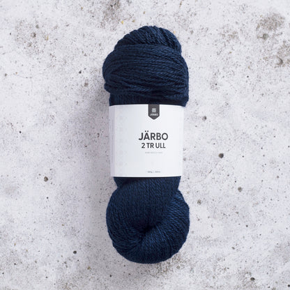 Järbo 2‑tr Ull – 100 % ull – 100 g ≈ 300 m