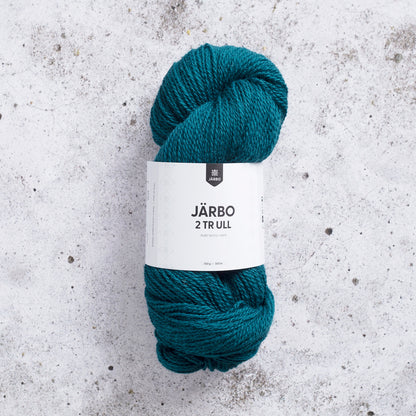 Järbo 2‑tr Ull – 100 % ull – 100 g ≈ 300 m