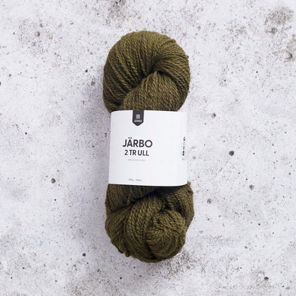 Järbo 2‑tr Ull – 100 % ull – 100 g ≈ 300 m