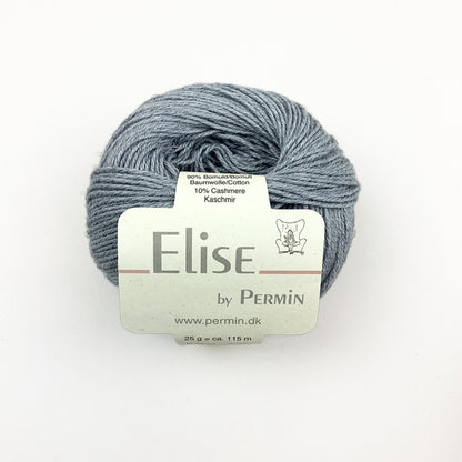By Permin Elise – 90% Bomull / 10% Kasjmir – 25 g ≈ 115 m