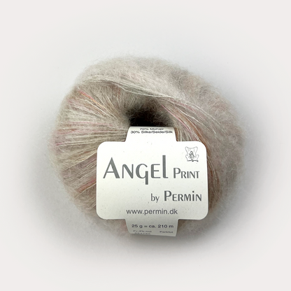 by Permin Angel Print – 70 % kid mohair / 30 % silke – 25 g ≈ 210 m