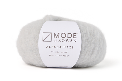 MODE at Rowan Alpaca Haze – 58 % Alpakka, 22 % Ull, 20 % Polyamid – 25 g nøste