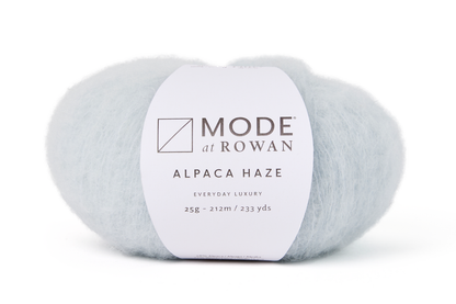 MODE at Rowan Alpaca Haze – 58 % Alpakka, 22 % Ull, 20 % Polyamid – 25 g nøste