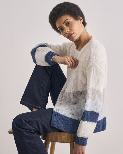Tottenhill cardigan i alpaca haze | Mode Rowan | Strikkepakke