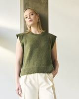 Salthouse vest i alpaca wool og alpaca haze | Mode Rowan | Strikkepakke