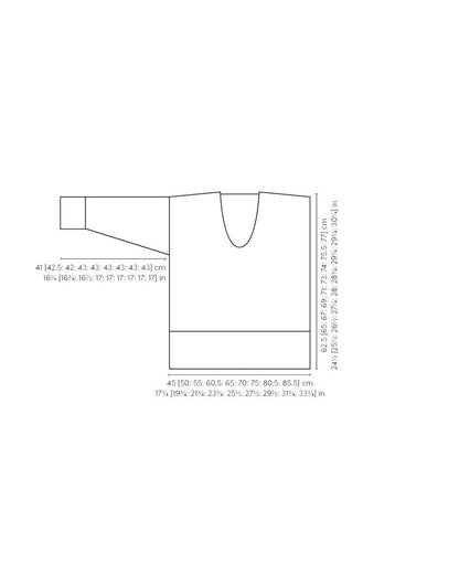 Titchwell ensfarget genser i alpaca cotton | Mode Rowan | Strikkepakke