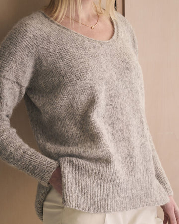 Titchwell ensfarget genser i alpaca cotton | Mode Rowan | Strikkepakke