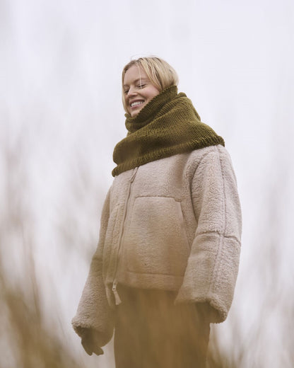 Salle & Highoak hals og lue i chunky wool | Mode Rowan | Strikkepakke