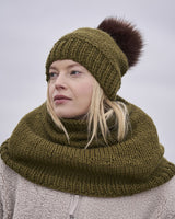 Salle & Highoak hals og lue i chunky wool | Mode Rowan | Strikkepakke